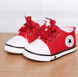 Spring Canvas Children's Shoes Star Fashion Sneakers Kids Lace-up - Ikidso