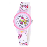 Kitty Kids Watches Girls Children Pink Dress Wrist Watch - Ikidso