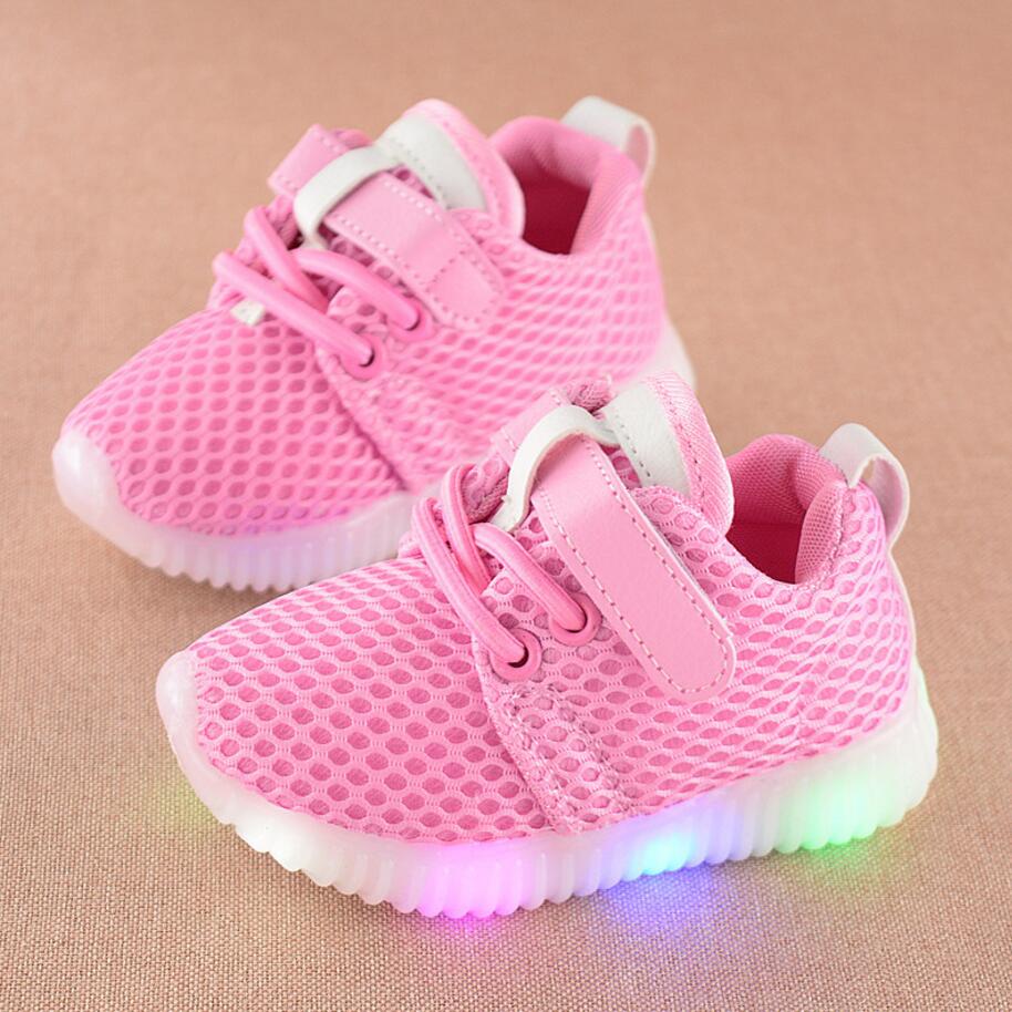 New Fashion Children Shoes With Luminous Sneakers Shoes Glowing - Ikidso