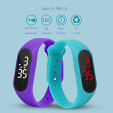 Children Watch Led Sports Kids Watches Men Women PU Electronic Digital Clock - Ikidso