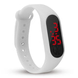 Children Watch Led Sports Kids Watches Men Women PU Electronic Digital Clock - Ikidso