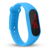 Children Watch Led Sports Kids Watches Men Women PU Electronic Digital Clock - Ikidso