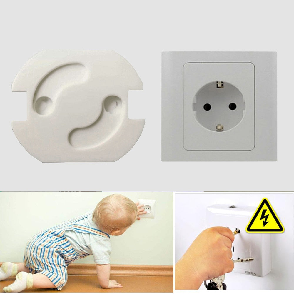 10Pcs/Lot Electric Protection Socket Plastic Baby Locks - Ikidso