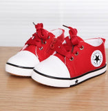 Spring Canvas Children's Shoes Star Fashion Sneakers Kids Lace-up - Ikidso