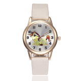 Kids Watch Fashion Cute Cartoon Unicorn Leather Strap Wristwatch - Ikidso