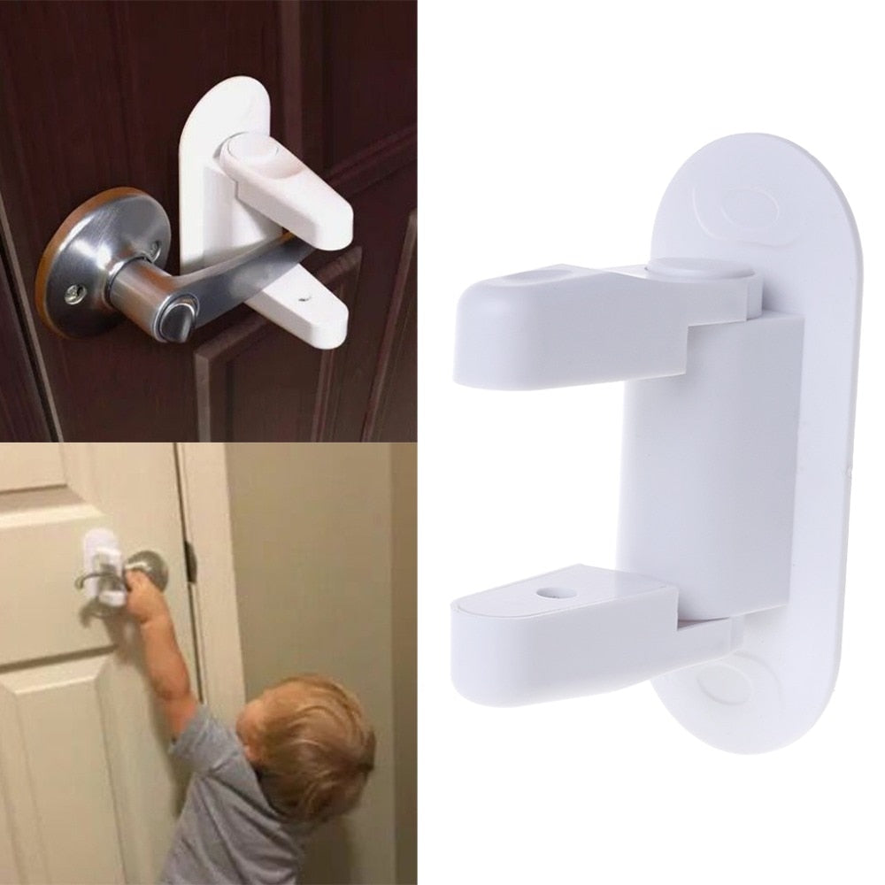 Baby Safety Lock Door Lever Home - Ikidso