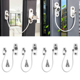 4Pcs/Set Window Locks Children Protection Lock Stainless Steel - Ikidso